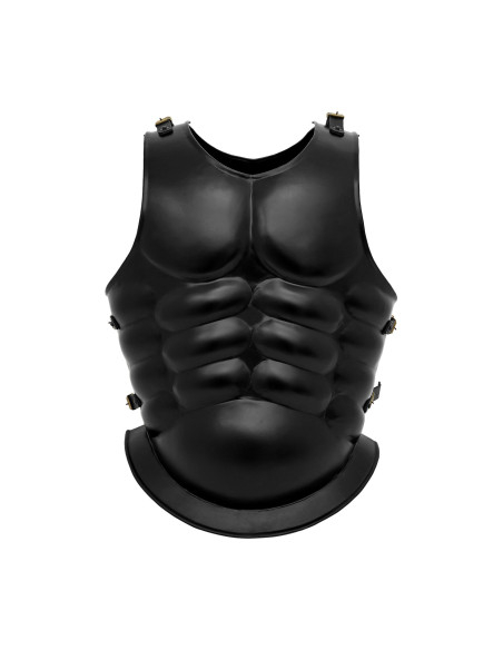 Romersk kurassort stål med stropper