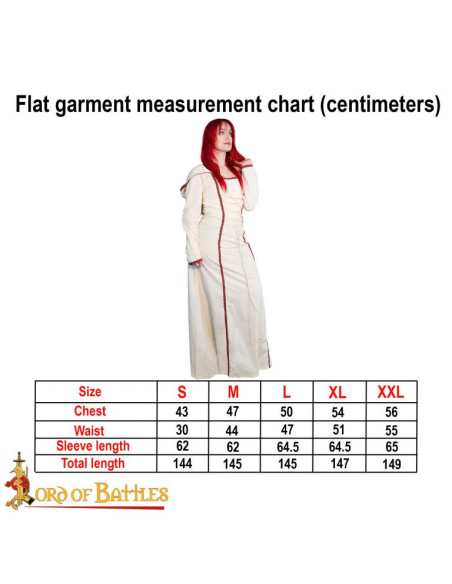 Middeleeuwse tovenares jurk met...