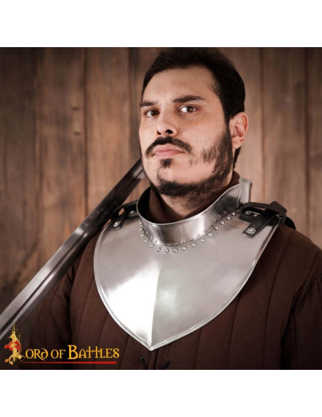 Middeleeuwse riddergorget, gepolijste...