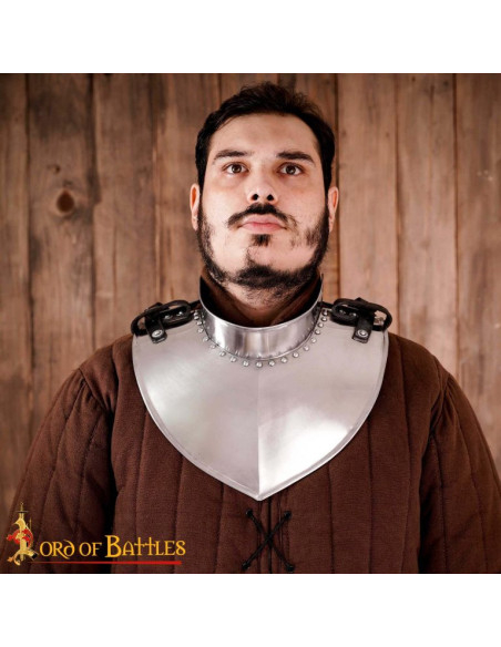 Middeleeuwse riddergorget, gepolijste...