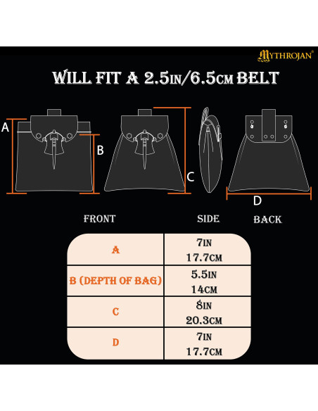 Middelalder taske, knap i ben, i...