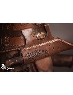 Vaina de cuero Baldur para cuchillos Seax