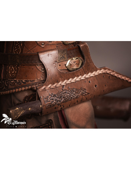 Leren hoes Baldur voor Seax-messen Leren hoes Baldur voor Seax-messen