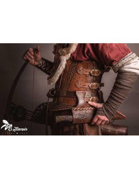 Leren hoes Baldur voor Seax-messen Leren hoes Baldur voor Seax-messen