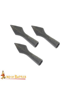 Set 3 handgefertigte Pfeilspitzen