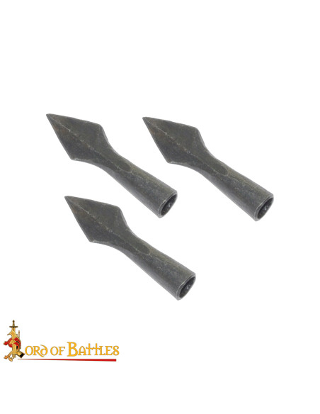 Set 3 handgefertigte Pfeilspitzen