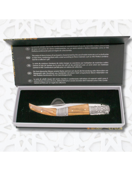 Navaja de carraca Serie Seda Ámbar