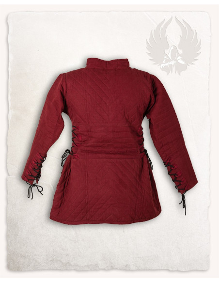 Mittelalterlicher Gambeson Diana in Rot