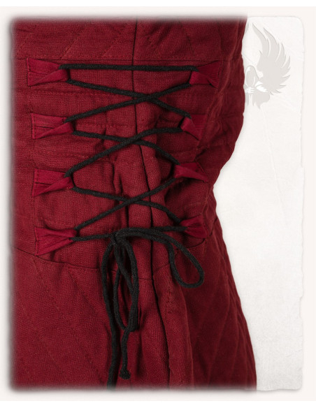 Gambesón medieval Diana en rojo