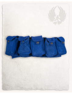 Rickar-Gürtel mit 5 Taschen - Blau