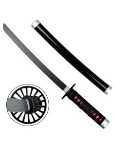 Mini Katana Tanjiro Kamado, hoja en bambú