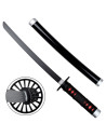 Mini Katana Tanjiro Kamado, blad van bamboe