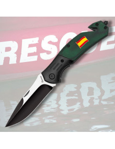 Rettungsmesser Albainox mit der Flagge Spaniens