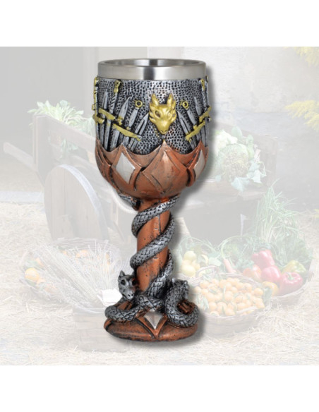 Harsen beker Diverse zwaarden (18 cm.)