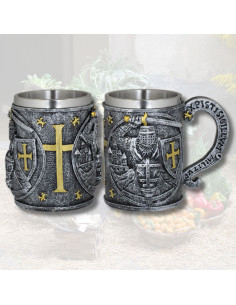 Resin krus Tempelridder (12,5 cm.)