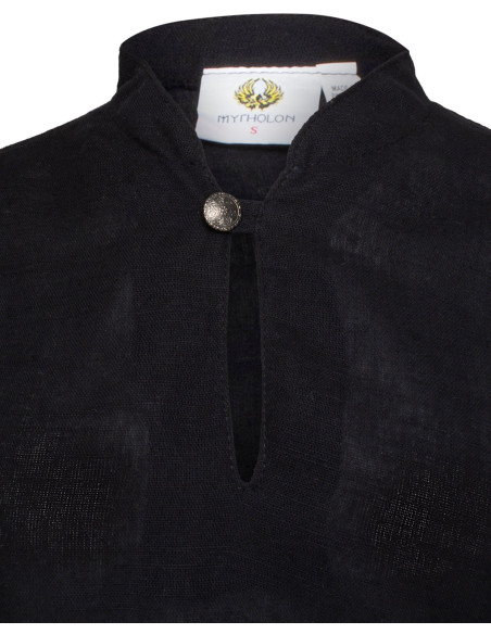 Medievale Bluse aus Leinen, Modell...
