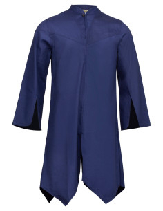 Mittelalterliche Baumwolltunika Modell Arantir, Farbe Blau