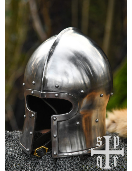 Medievale Barbuta mit T-Öffnung, 2 mm.