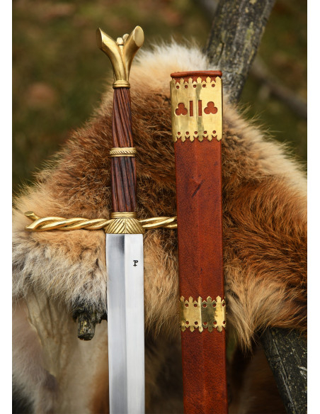 Zeremonielle Waffe mit geflochtenem...