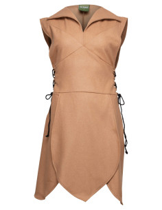 Mittelalterliches Wolltunika Modell Galatea, Farbe Sand