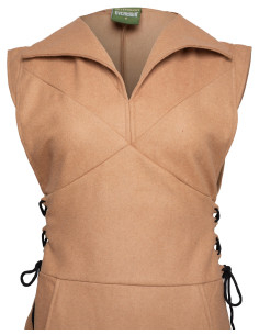 Mittelalterliches Wolltunika Modell Galatea, Farbe Sand 2