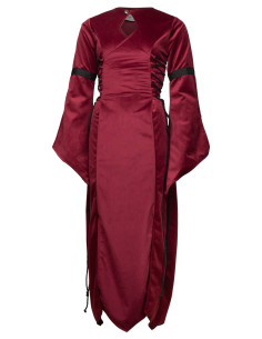 Middelalder kjole i velour model Antaris, farve bordeaux