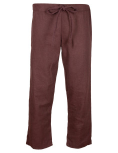 Pantalones medievales algodón modelo Laureano, color marrón