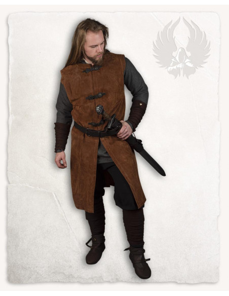 Medievaler Überwurf aus Wildleder...