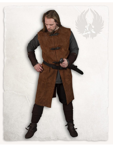 Medievaler Überwurf aus Wildleder...