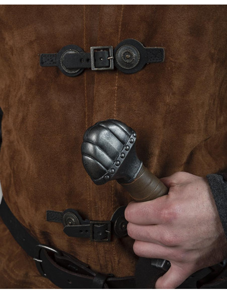 Medievaler Überwurf aus Wildleder...