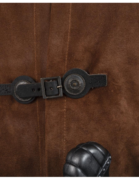 Tabardo medieval en piel de ante...