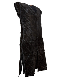 Armadura medieval piel de ante modelo Brandon, color negro 2