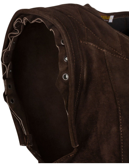 Middeleeuwse lange vest van suede,...