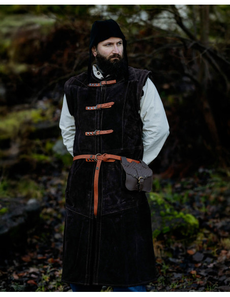 Chaleco medieval largo en ante modelo... Chaleco medieval largo en ante modelo...