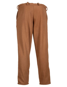 Middeleeuwse wol pantalon model Rocco, zandkleur 2