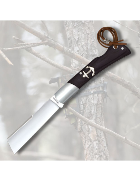 Albainox knivblad spidst skåret, sort...