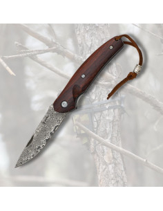 Albainox mes met damastblad 70 lagen (17 cm.)