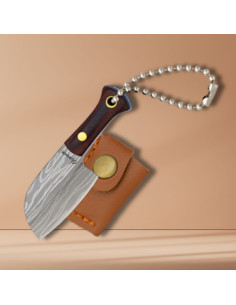 Albainox kniv nøglering papegøjeblad (10 cm.)
