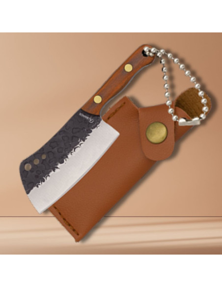 Cuchillo llavero con funda y hoja...