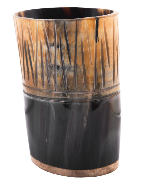 Mittelalterliche Tasse aus Horn und...