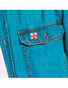 Pin Cruz Caballeros Templarios, firkantet 2