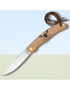 Albainox feltkniv med krydsede sværd (19,4 cm.)