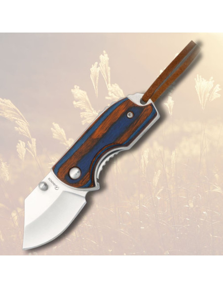 Bicolore kniv med snor (11 cm.)