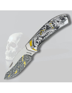 Navaja decorada Albainox modelo Faces of Death