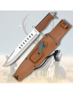 Jagthåndtag med etui, hammer og slibesten (37,5 cm.)