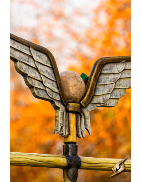 Vlag Strijd met gevleugelde schedel