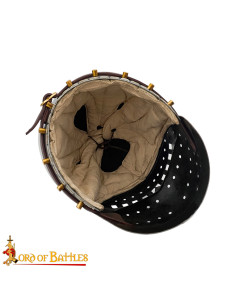 Mittelalterlicher Helm mit vollständigem Visier, 14.... 2