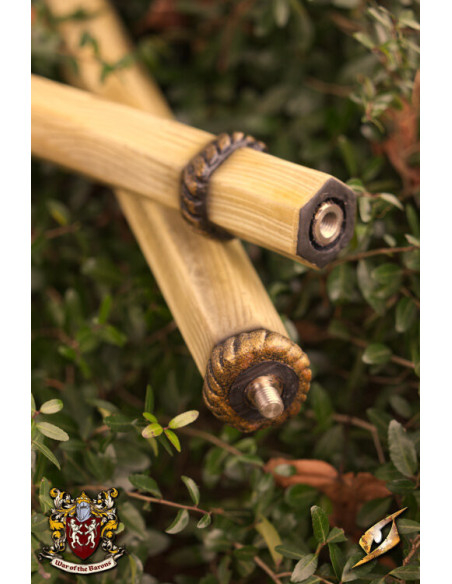 Lanza medieval de guerrero para LARP...