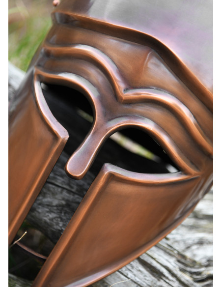 Italo-korinthischer Helm, antikes Finish