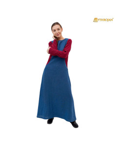Sobrevesta medieval en lino sin mangas, modelo Catherine